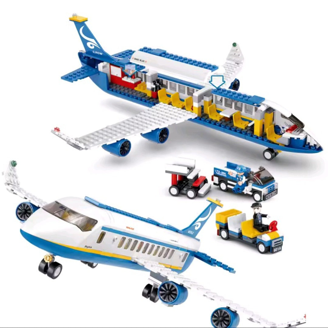 avion de pasajeros con juguetes incluidos